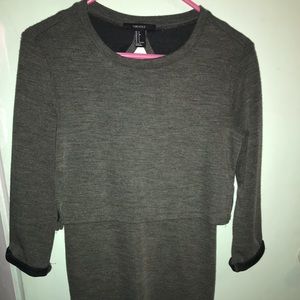 Green body tight dress